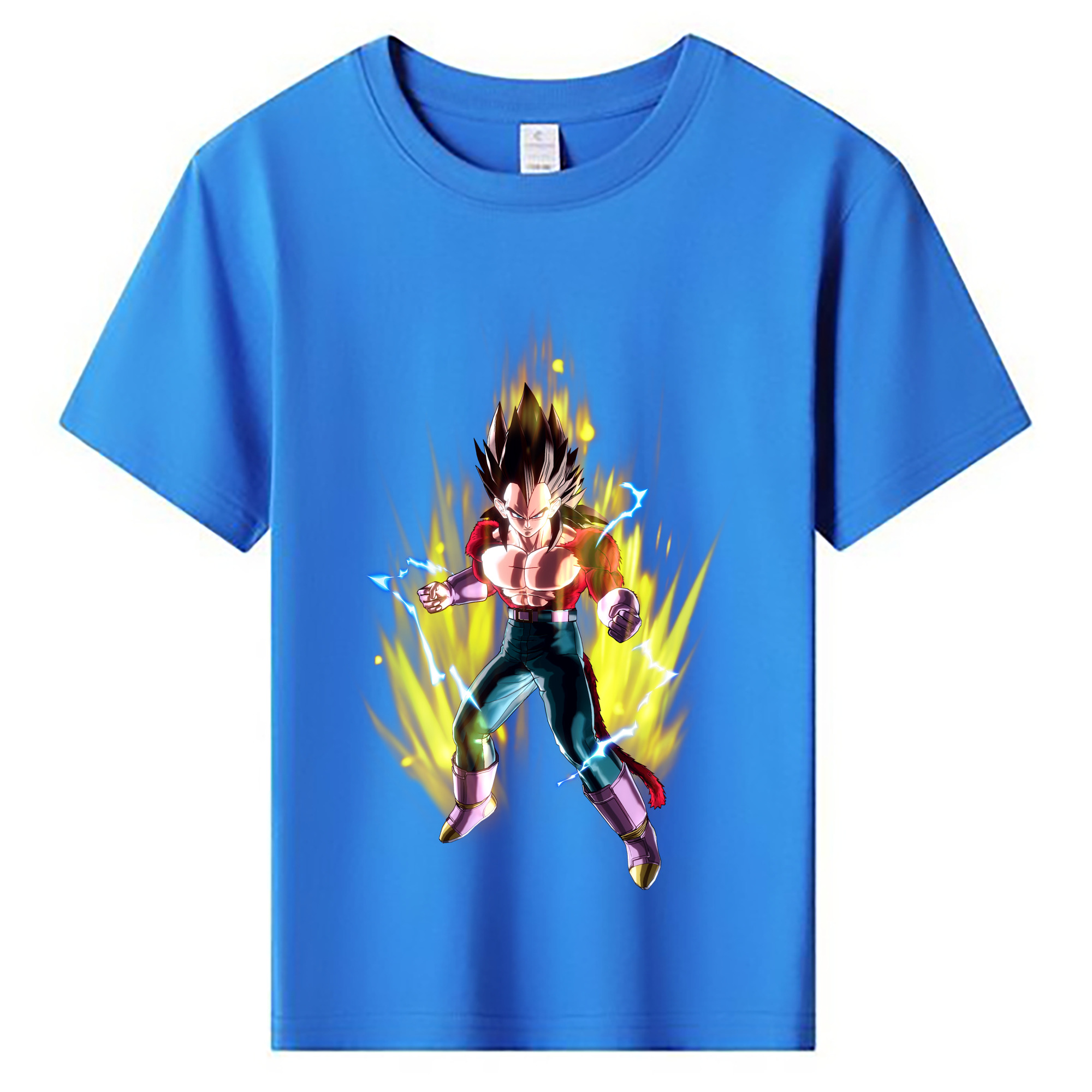 （画像用） ドラゴンボール ベジータ四世（Bejīta Yonsei）DRAGON BALL Vegeta IV 綿100％キッズTシャツ（フロントプリント）